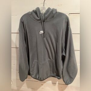 Nike Men's Gray Fleece Hoodie Sweatshirt, size XL, athletic, athleisure, casual
